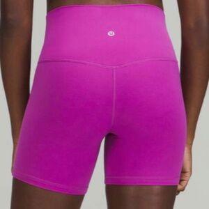 NWT lululemon Align BIKE SHORT HR 8" size 4 VIVID PLUM pink purple Brand New